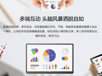 會議觸控一體機與無線投屏、反觸摸技術(shù)的完美結(jié)合