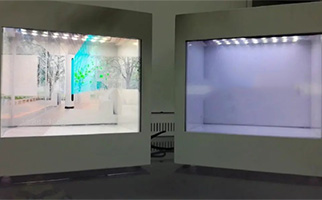 透明液晶顯示柜帶來新奇時尚的互動體驗